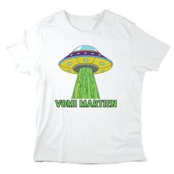 T-Shirt imprimé à message - Cadeau humour - ovni vomi martien
