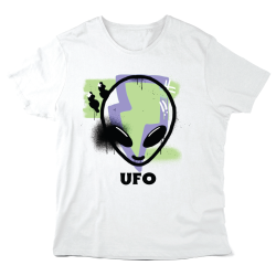 T-Shirt imprimé à message - Cadeau illustration - Ufo extra terrestre