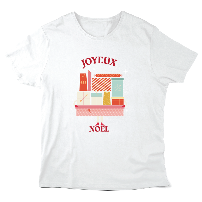 T-Shirt imprimé à message - Cadeau noël - Joyeux noel
