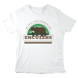 T-Shirt imprimé à message - Cadeau Humour - Les ours c'est vraiment des enculers