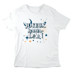 T-Shirt imprimé à message - Cadeau fête - Joyeux ramadan