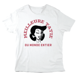 T-Shirt imprimé à message - Cadeau famille - Meilleure Tatie du monde entier