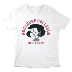 T-Shirt imprimé à message - Cadeau métiers - Meilleure collègue du monde entier