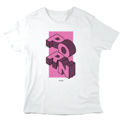 T-Shirt imprimé à message - Cadeau humour - Porn for ever