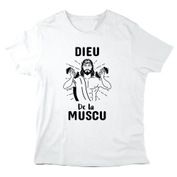 T-Shirt imprimé à message - Cadeau sport humour  - Dieu de la muscu