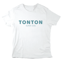 T-Shirt imprimé à message - Cadeau famille  - tonton super cool