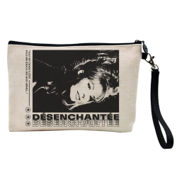 Pochette Trousse à crayons et maquillage - Lin - Cadeau célébrité - Mylène Farmer désenchantée