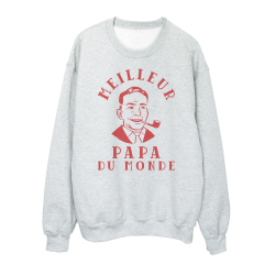 Sweat shirt imprimé à message - Cadeau fête des pères -  Meilleur papa du monde