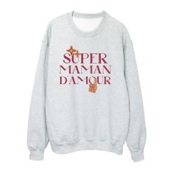 Sweat shirt imprimé à message - Cadeau fête des mères - Super maman d'amour