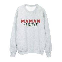 Sweat shirt imprimé à message - Cadeau fête des mères - Maman louve