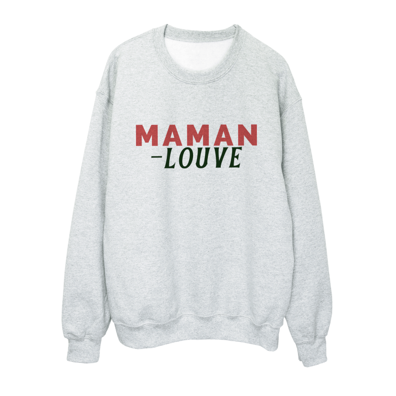 Sweat shirt imprimé à message - Cadeau fête des mères - Maman louve