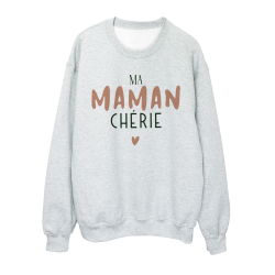 Sweat shirt imprimé à message - Cadeau fête des mères - Ma maman chérie
