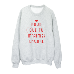 Sweat shirt imprimé à message - Cadeau Célébrité - Celine DPour que tu m'aimes encore