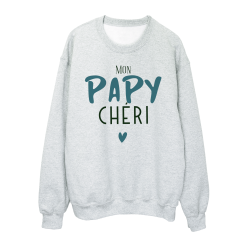 Sweat shirt imprimé à message - Cadeau fête grands pères - Mon papy chéri