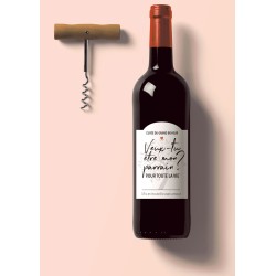 Etiquette Bouteille vin - Cadeau surprise Demande - veux tu être mon parrain ? -bvref10- France