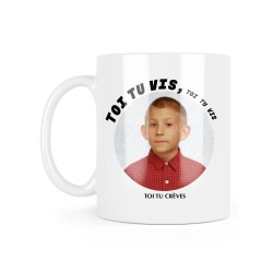 Mug céramique à message - Cadeau Série - Dewey toi tu vis toi tu vis toi tu crèves