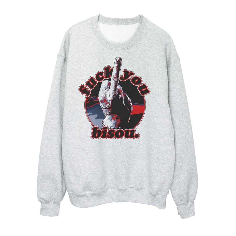 Sweat shirt imprimé à message - Cadeau Humour - Cinéma série - La chose Fuck you bisou