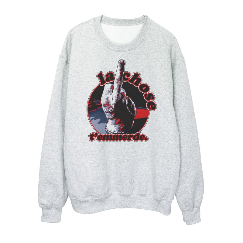 Sweat shirt imprimé à message - Cadeau Humour - Cinéma série - Addams La chose t'emmerde