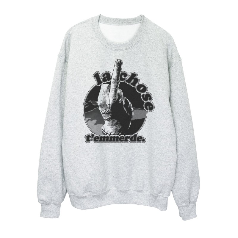 Sweat shirt imprimé à message - Cadeau Humour - Cinéma série - Addams La chose t'emmerde