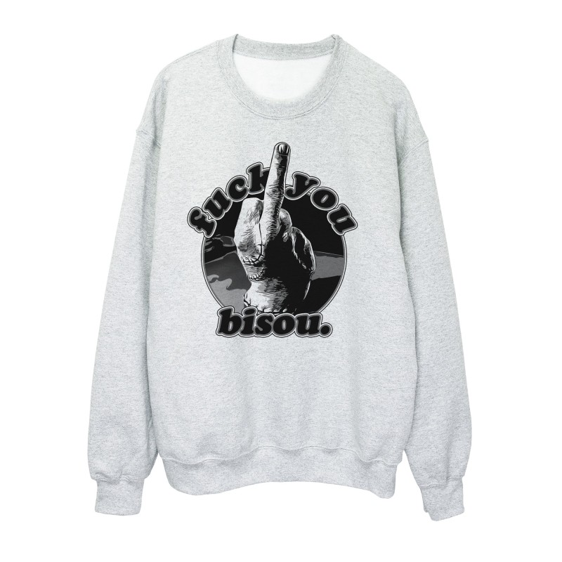 Sweat shirt imprimé à message - Cadeau Humour - Cinéma série - La chose fuck you bisou