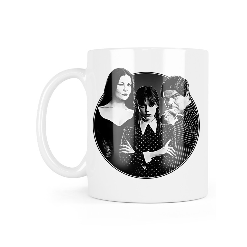 Mug céramique à message - Cadeau cinéma - famille Addams