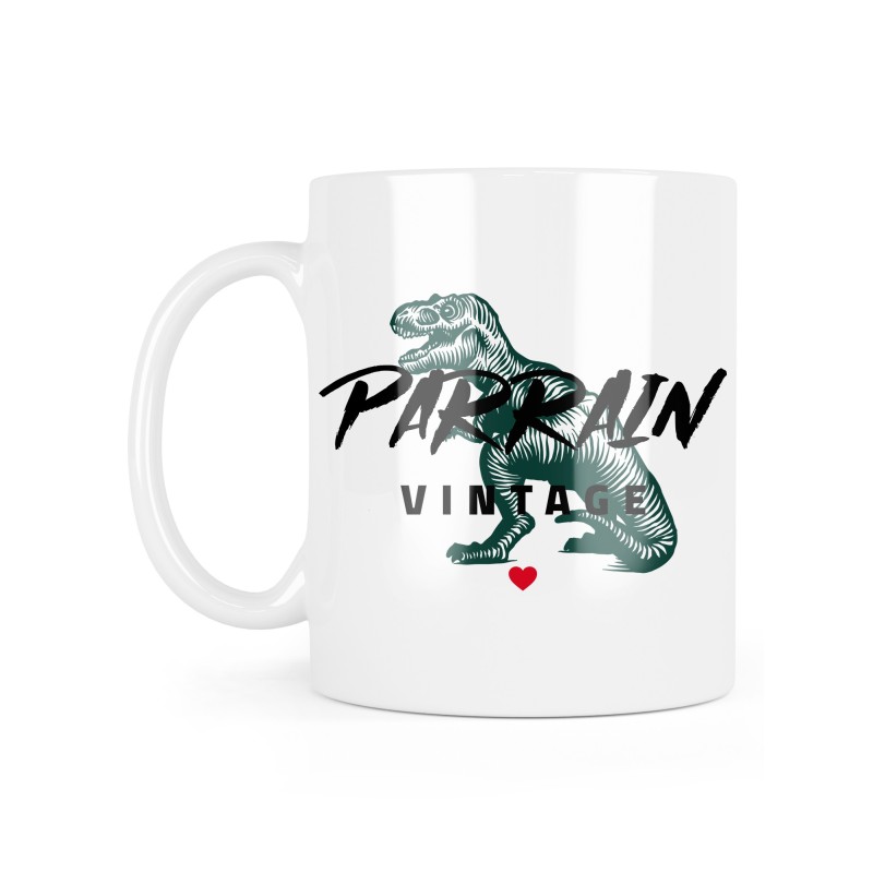 Mug céramique à message - Cadeau humour -humour baptême - parrain vintage