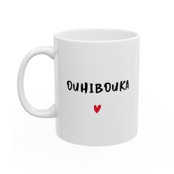 Mug céramique à message - Idée cadeau Mug Amour - Saint-Valentin et Anniversaires - Je t'aime ouhibouka - France