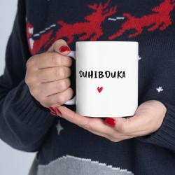 Mug céramique à message - Idée cadeau Mug Amour - Saint-Valentin et Anniversaires - Je t'aime ouhibouka - France