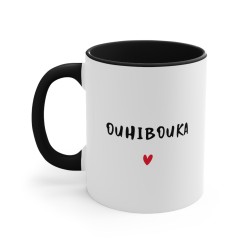 Mug céramique à message - Idée cadeau Mug Amour - Saint-Valentin et Anniversaires - Je t'aime ouhibouka - France