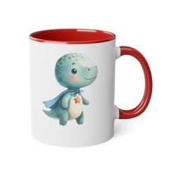 Mug tasse enfant personnalisable avec prénom - Céramique - Cadeau unique - Animaux super héros dinosaure - France