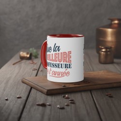 Mug céramique - Tasse Drôle et Originale - Idée cadeau pour fin d'année scolaire enseignant - Elue professeure de l'année