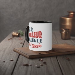 Mug céramique - Tasse Drôle et Originale - Cadeau Idéal pour Collègues, Amis ou Famille - Humour Elu collègue de l'année