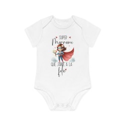 Body Bébé Drôle - Imprimé Humour et Citations - Cadeau Naissance Original - Super marraine que j'aime