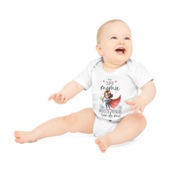 Body Bébé Drôle - Imprimé Humour et Citations - Cadeau Naissance Original - Super mamie merci de prendre soin de moi