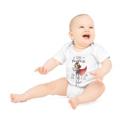 Body Bébé Drôle - Imprimé Humour et Citations - Cadeau Naissance Original - Super mamie que j'aime à la folie