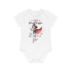 Body Bébé Drôle - Imprimé Humour et Citations - Cadeau Naissance Original - Super maman que j'aime à la folie