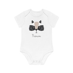 Body Bébé Drôle - Imprimé personnalisable avec prénom - Cadeau Naissance Original et unique - Animaux - France