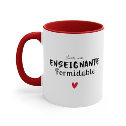 Mug céramique - Tasse Drôle et Originale - Idée cadeau pour fin d'année scolaire enseignant -  Juste une enseignante formidable