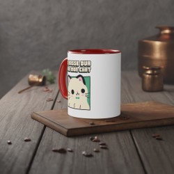 Mug céramique - Tasse Drôle et Originale - Cadeau Idéal pour Collègues, Amis ou Famille - Humour Je bosse dur pour mon chat - Fr