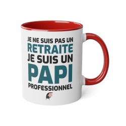 Mug céramique - Tasse Drôle et Originale - Cadeau Idéal pour Collègues, départ a la retraite - Humour Libéré délivré retraité