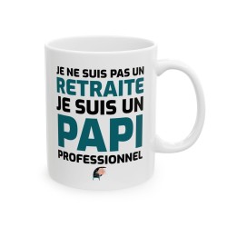 Mug céramique - Tasse Drôle et Originale - Cadeau Idéal pour Collègues, départ a la retraite - Humour Libéré délivré retraité