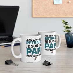Mug céramique - Tasse Drôle et Originale - Cadeau Idéal pour Collègues, départ a la retraite - Humour Libéré délivré retraité