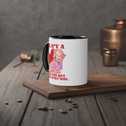 Mug céramique - Idée cadeau Mug Amour Kitsch et Humour  - Saint-Valentin et Anniversaires - Il n'y a que toi qui rime avec moi