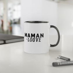 Mug céramique à message -  Idée Cadeau Unique pour la Fête des mères - Maman louve - France