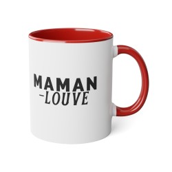 Mug céramique à message -  Idée Cadeau Unique pour la Fête des mères - Maman louve - France