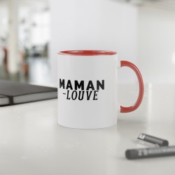 Mug céramique à message -  Idée Cadeau Unique pour la Fête des mères - Maman louve - France