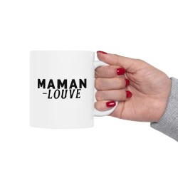 Mug céramique à message -  Idée Cadeau Unique pour la Fête des mères - Maman louve - France
