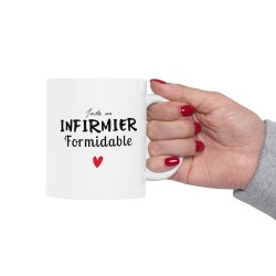 Mug céramique - Tasse Drôle et Originale - Idée cadeau pour soignants - Juste un infirmier formidable - France