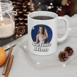 Mug céramique à message - Cadeau célébrité - Quand je bois je deviens céline dion
