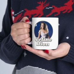 Mug céramique à message - Cadeau célébrité - Quand je bois je deviens céline dion
